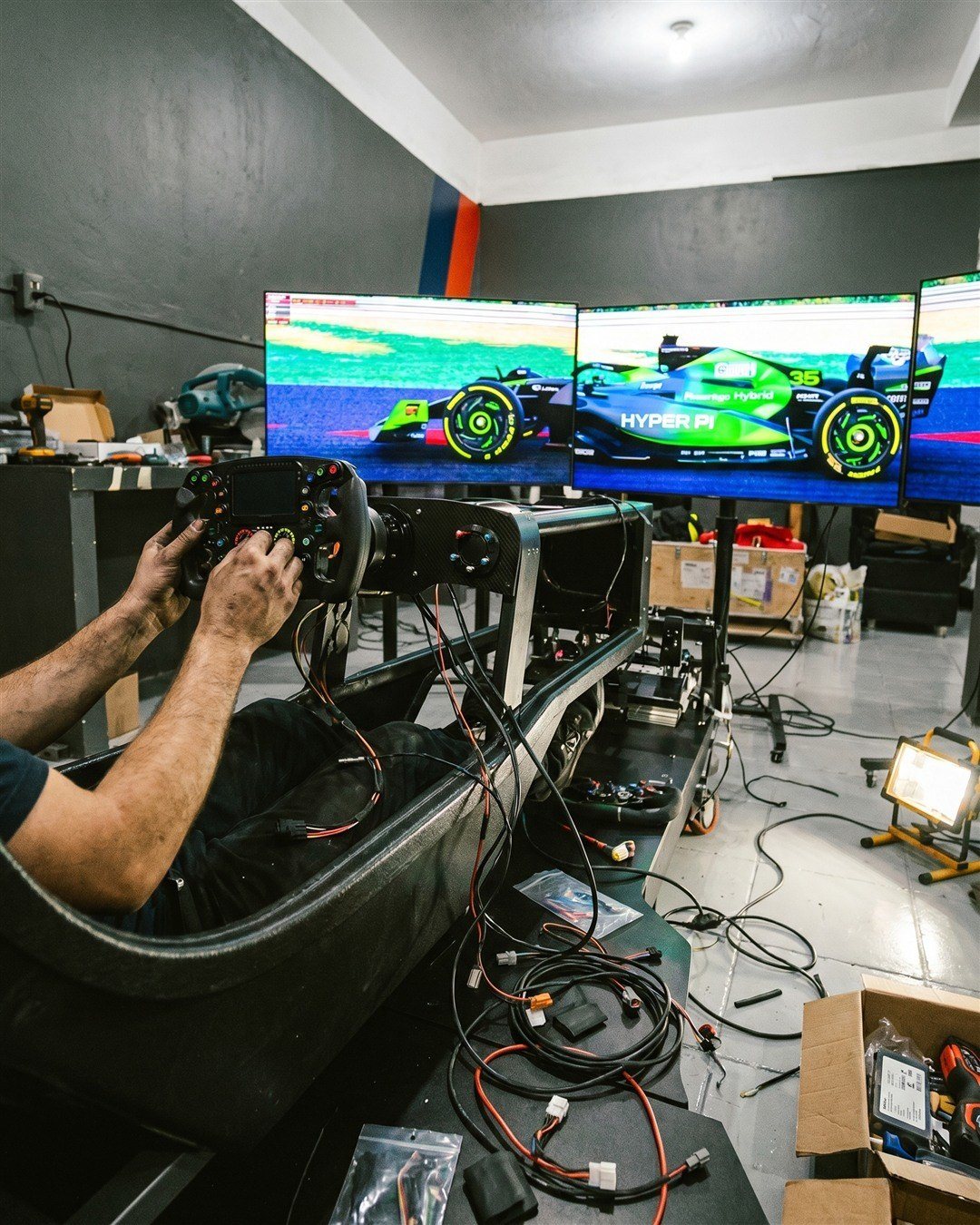 One Grid Formula being built and tested in the atelier
